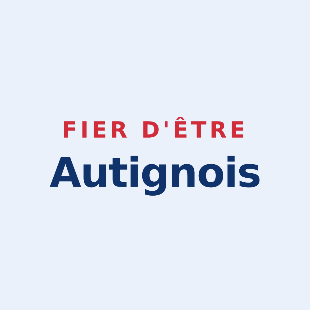 Sticker « Fier d'être Autignois » — design pour Autigny-le-Grand