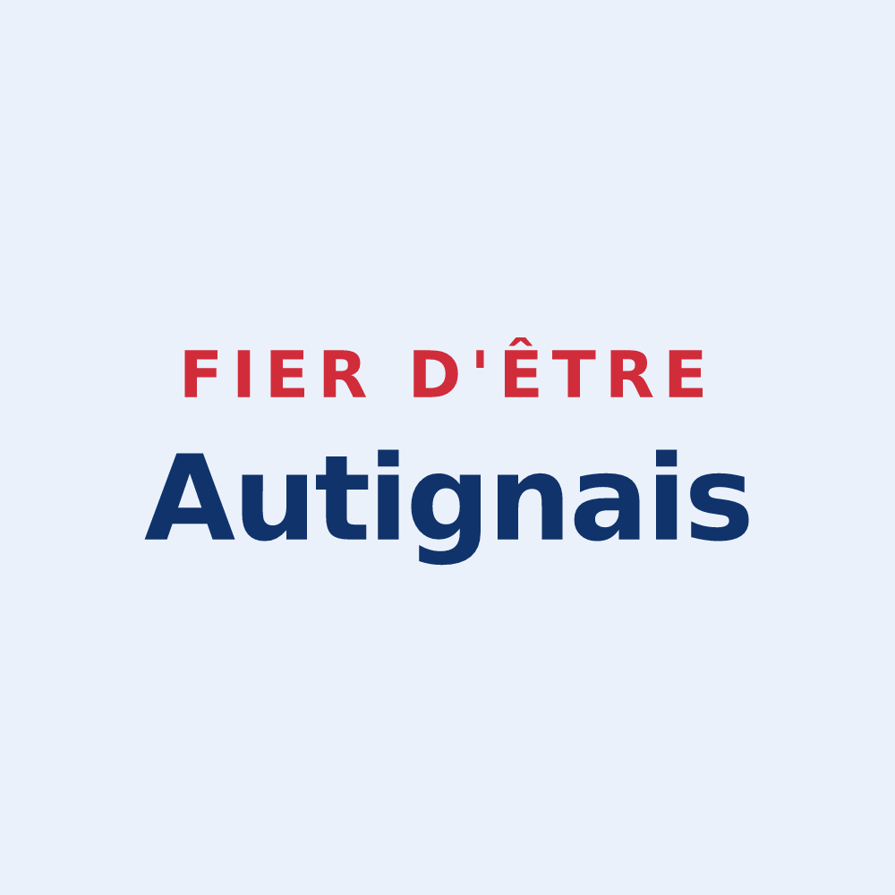 Sticker « Fier d'être Autignais » — design pour Autigny