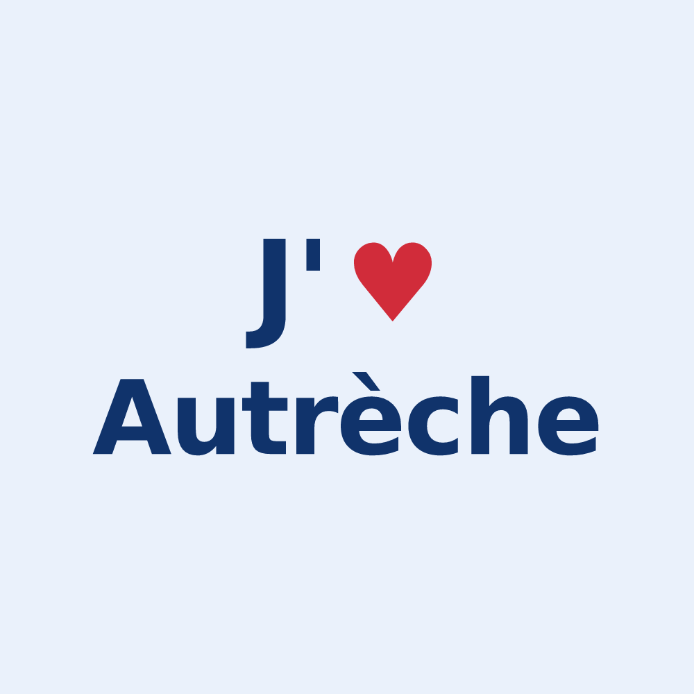 Sticker personnalisé Autrèche — design J'aime Autrèche