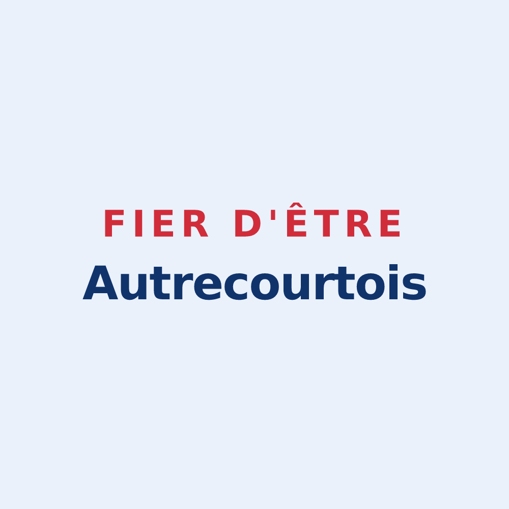 Sticker « Fier d'être Autrecourtois » — design pour Autrecourt-et-Pourron