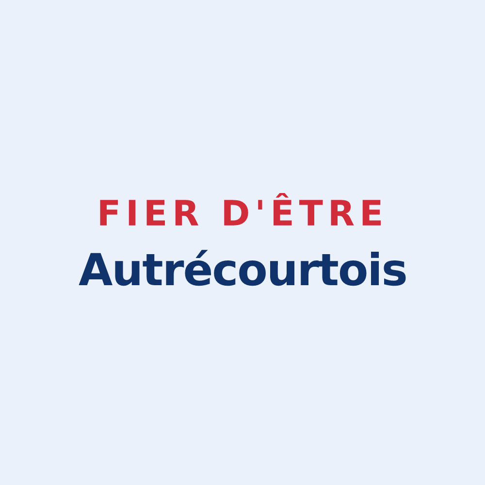 Sticker « Fier d'être Autrécourtois » — design pour Autrécourt-sur-Aire