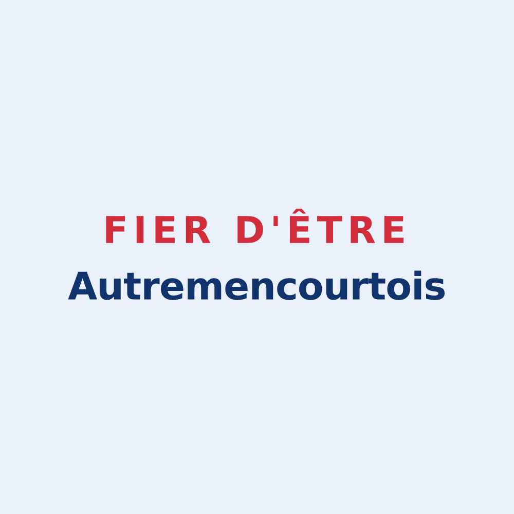 Sticker « Fier d'être Autremencourtois » — design pour Autremencourt