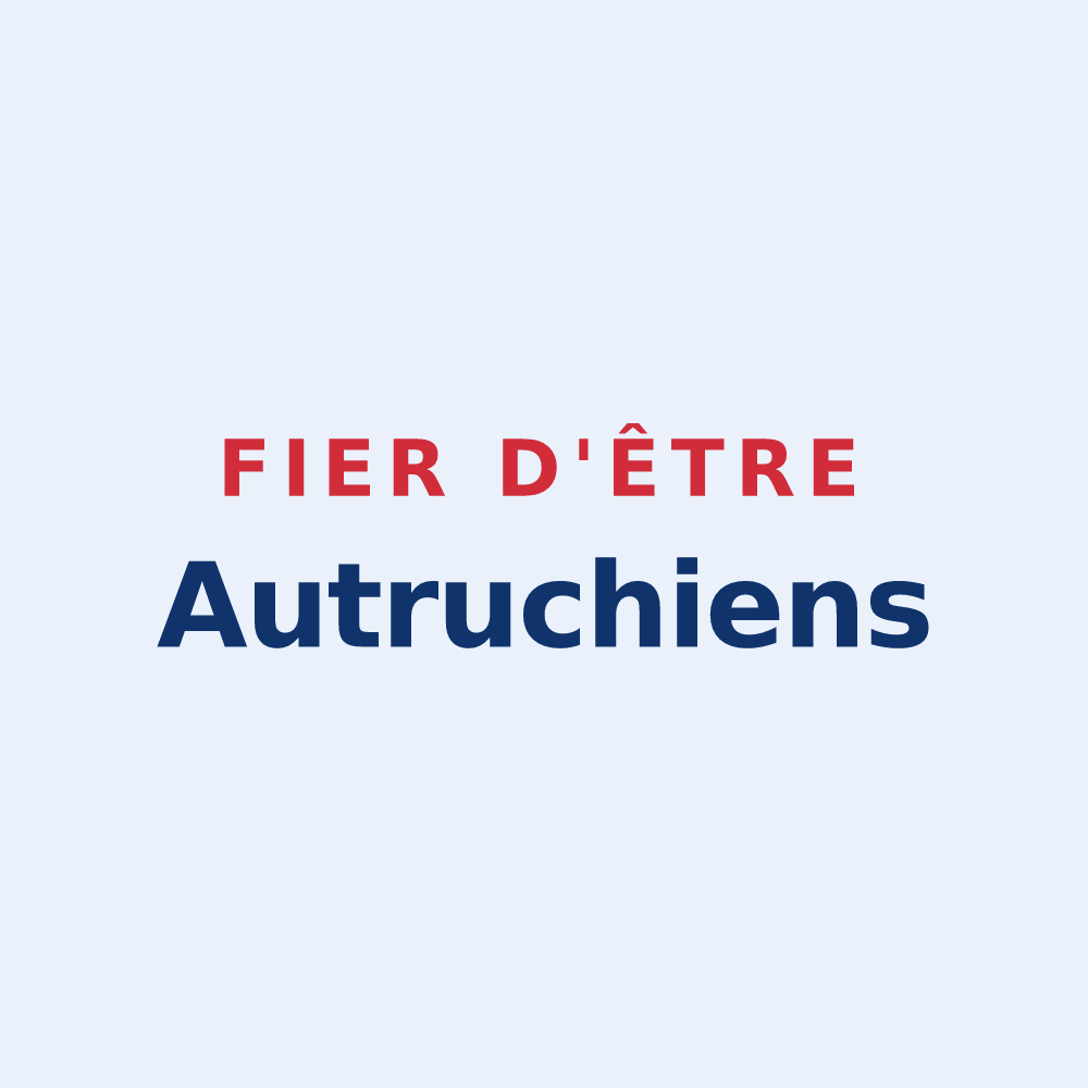 Sticker « Fier d'être Autruchiens » — design pour Autruche