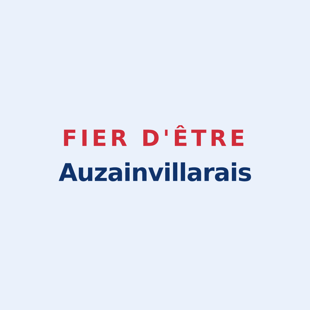 Sticker « Fier d'être Auzainvillarais » — design pour Auzainvilliers
