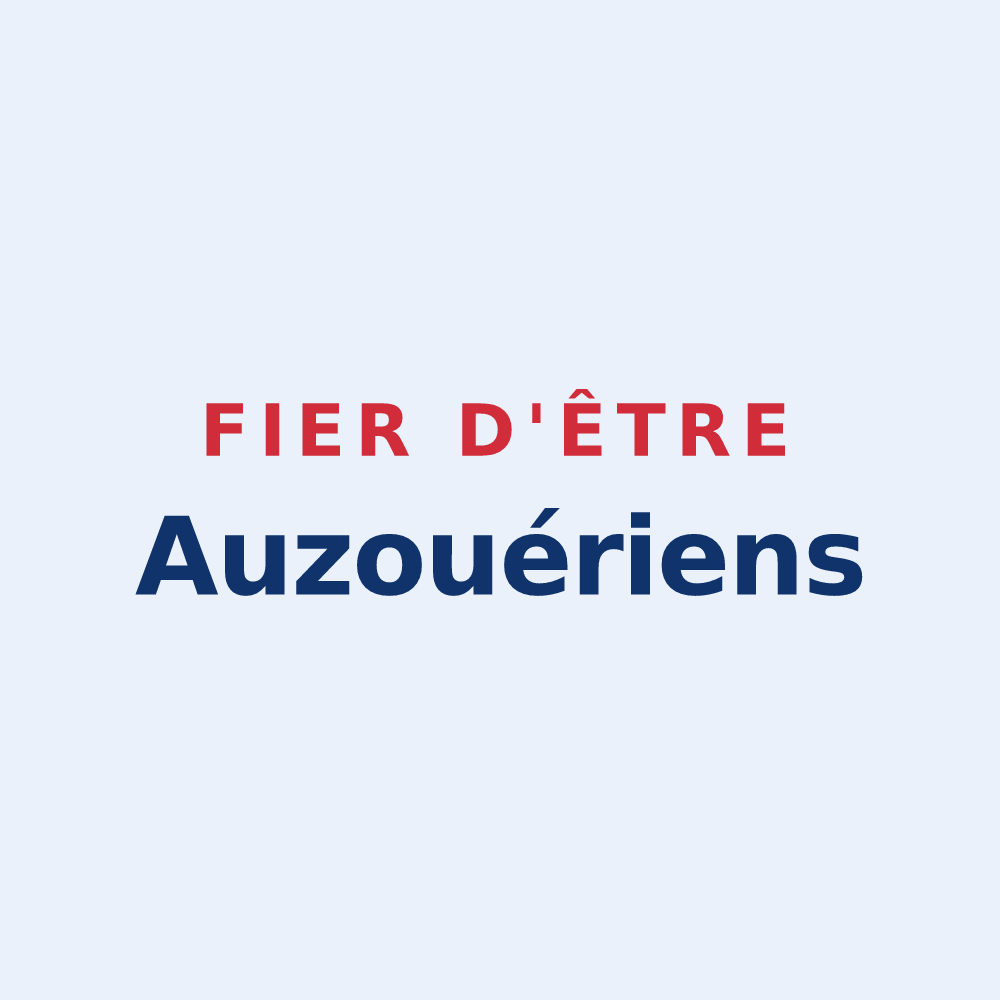 Sticker « Fier d'être Auzouériens » — design pour Auzouer-en-Touraine