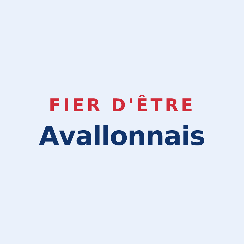 Sticker « Fier d'être Avallonnais » — design pour Avallon