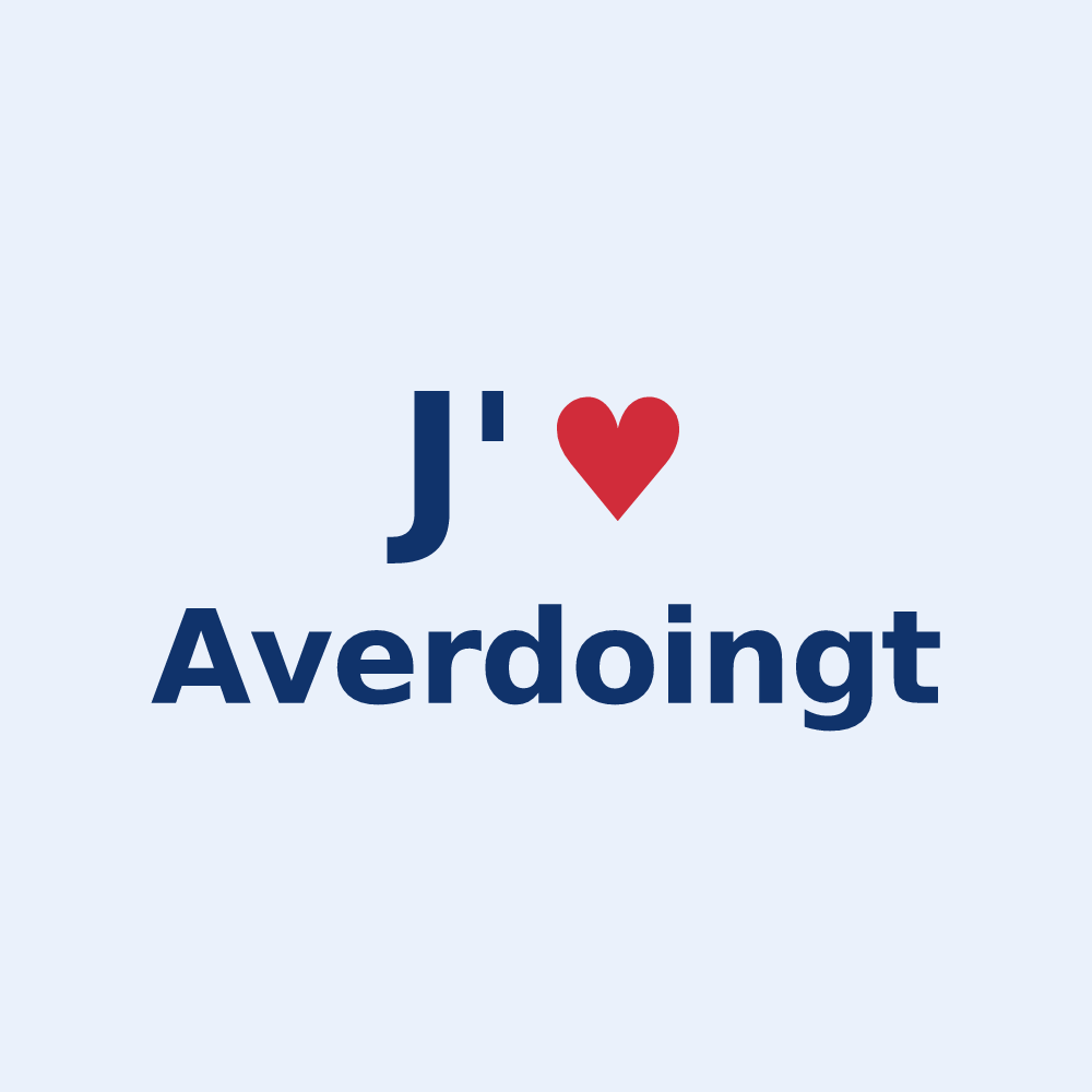 Sticker personnalisé Averdoingt — design J'aime Averdoingt