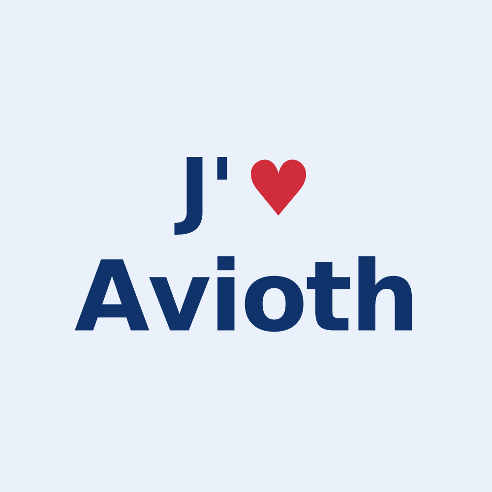 Sticker personnalisé Avioth — design J'aime Avioth