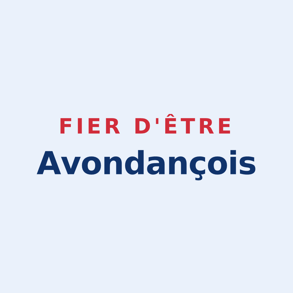 Sticker « Fier d'être Avondançois » — design pour Avondance