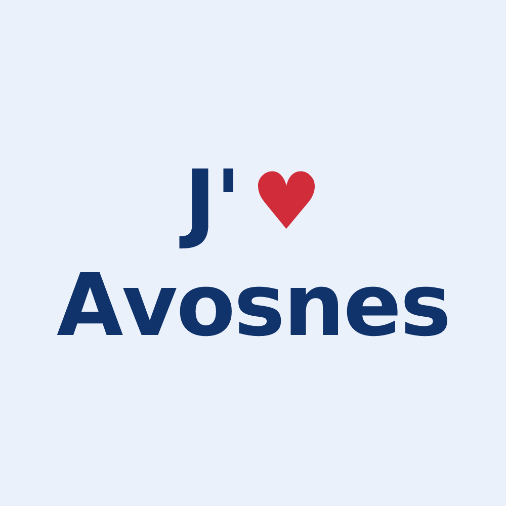 Sticker personnalisé Avosnes — design J'aime Avosnes
