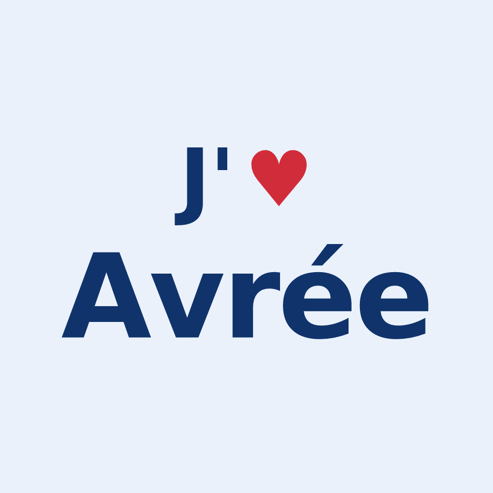 Sticker personnalisé Avrée — design J'aime Avrée