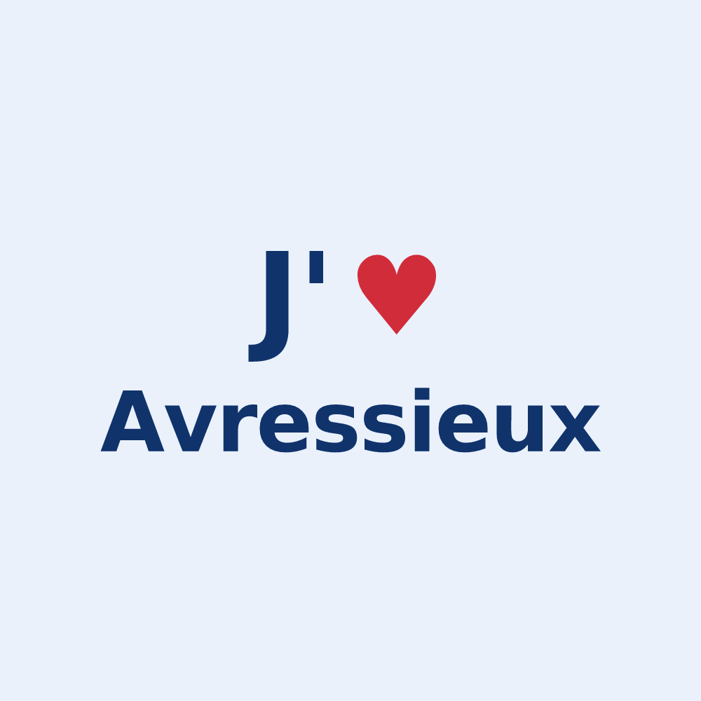 Sticker personnalisé Avressieux — design J'aime Avressieux