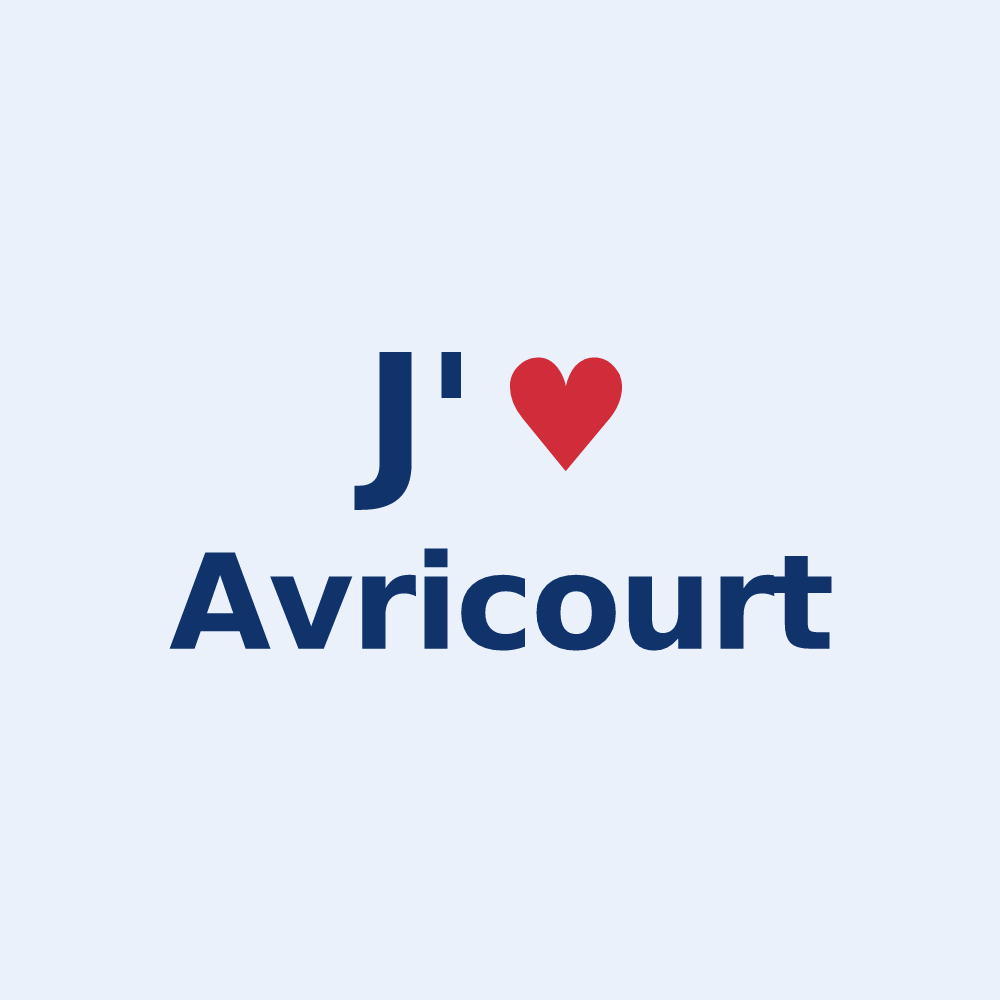 Sticker personnalisé Avricourt — design J'aime Avricourt