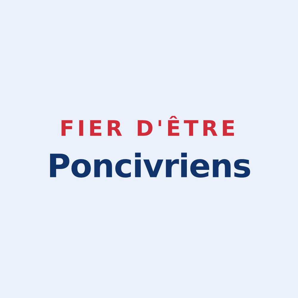 Sticker « Fier d'être Poncivriens » — design pour Avrillé-les-Ponceaux