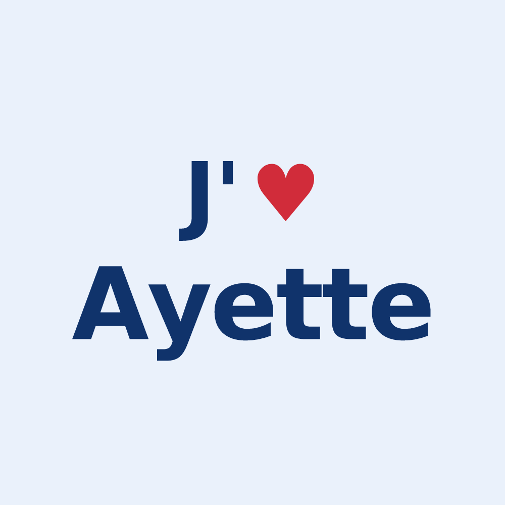 Sticker personnalisé Ayette — design J'aime Ayette