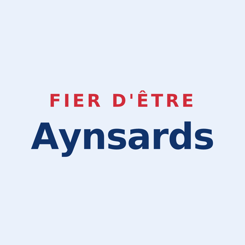 Sticker « Fier d'être Aynsards » — design pour Ayn