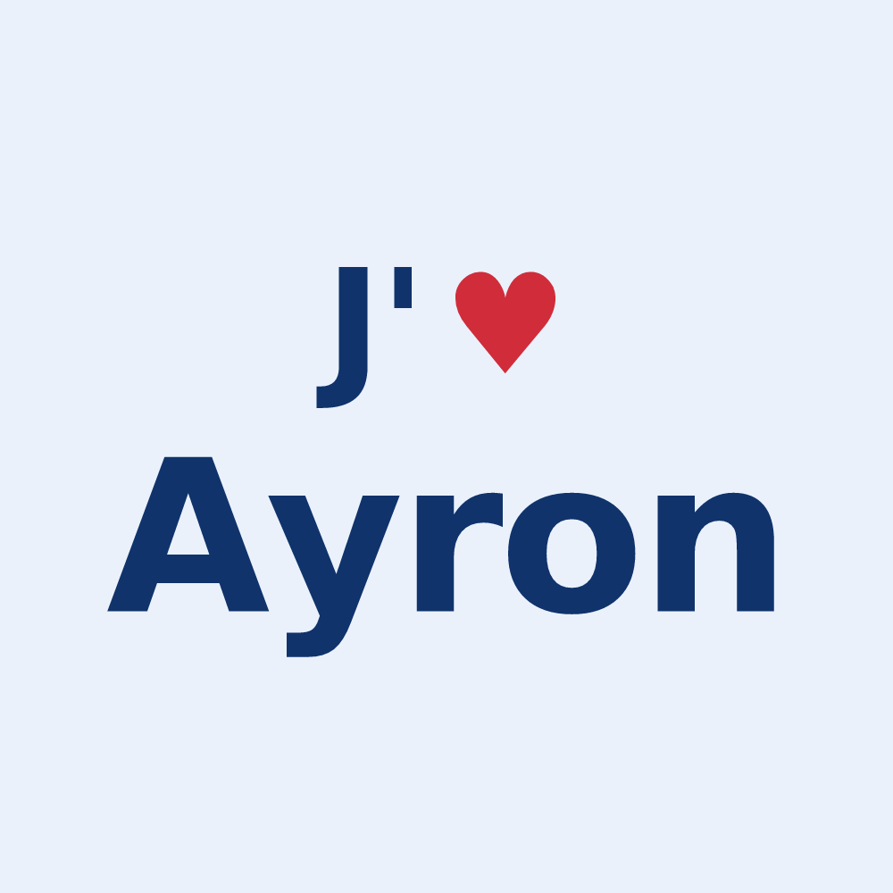 Sticker personnalisé Ayron — design J'aime Ayron