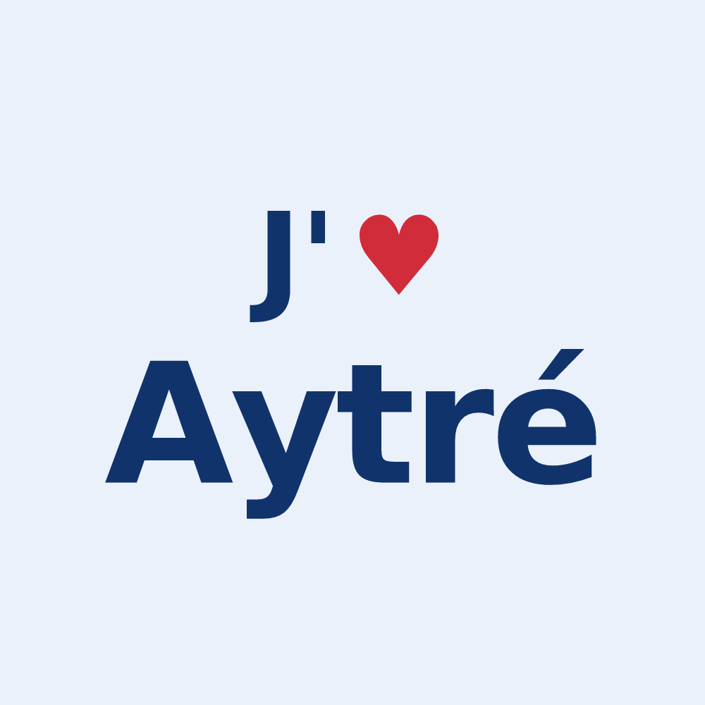 Sticker personnalisé Aytré — design J'aime Aytré