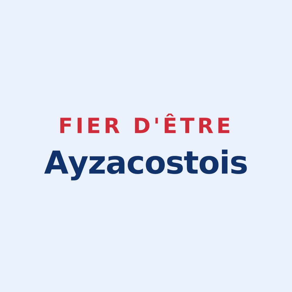 Sticker « Fier d'être Ayzacostois » — design pour Ayzac-Ost