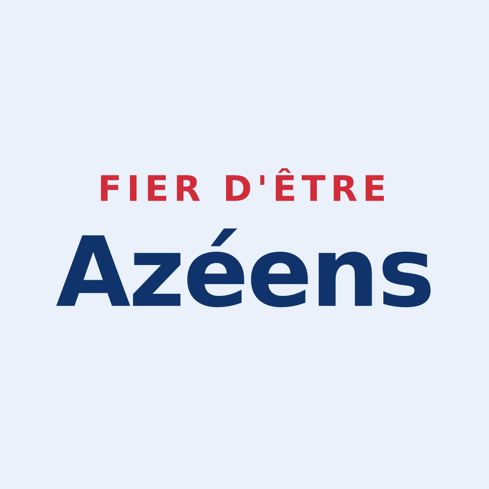 Sticker « Fier d'être Azéens » — design pour Azay-sur-Thouet