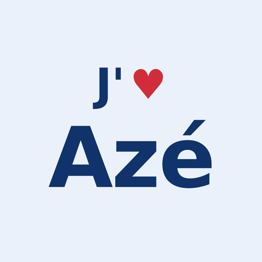 Sticker personnalisé Azé — design J'aime Azé