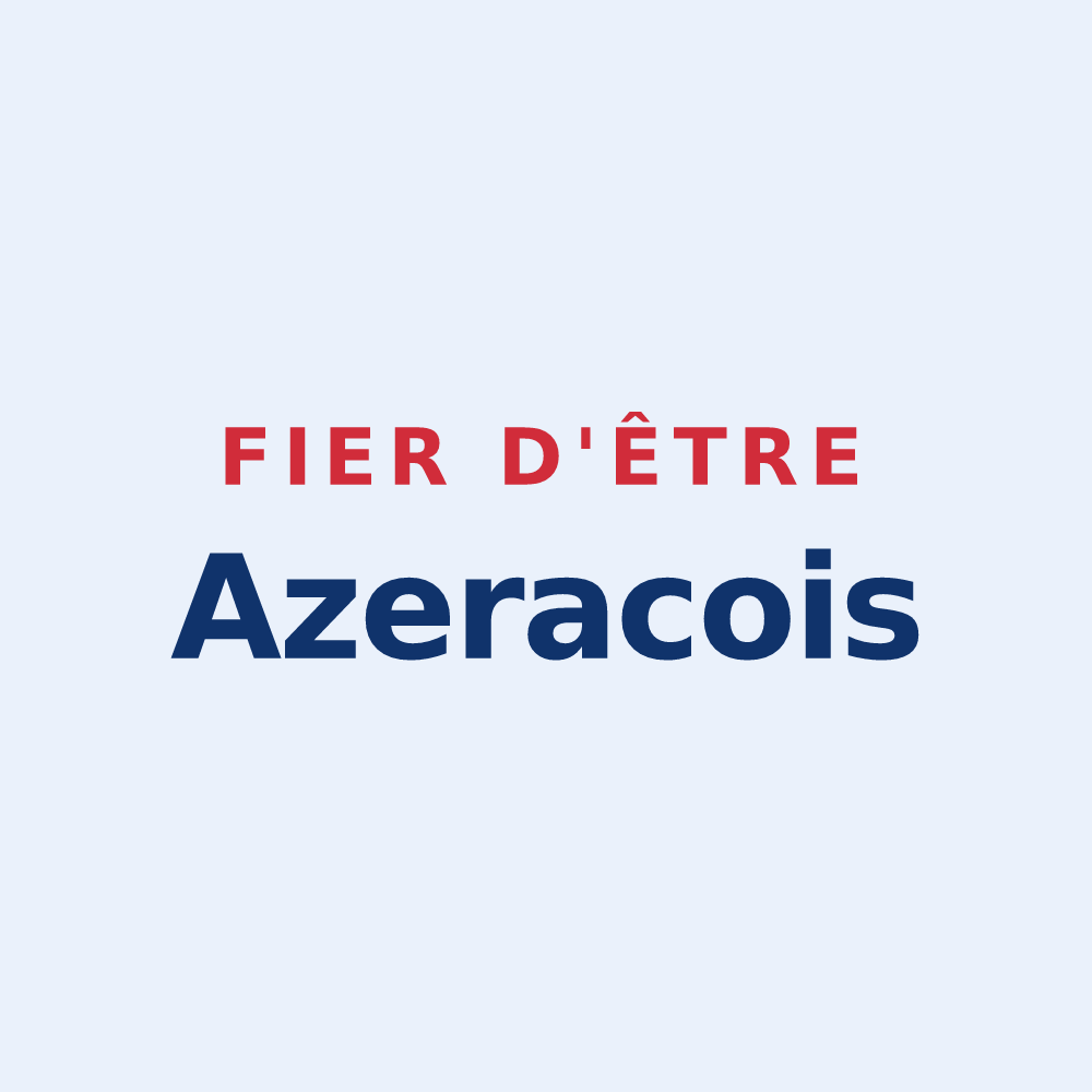 Sticker « Fier d'être Azeracois » — design pour Azerat