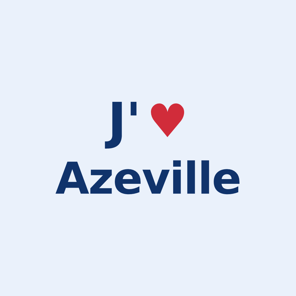 Sticker personnalisé Azeville — design J'aime Azeville