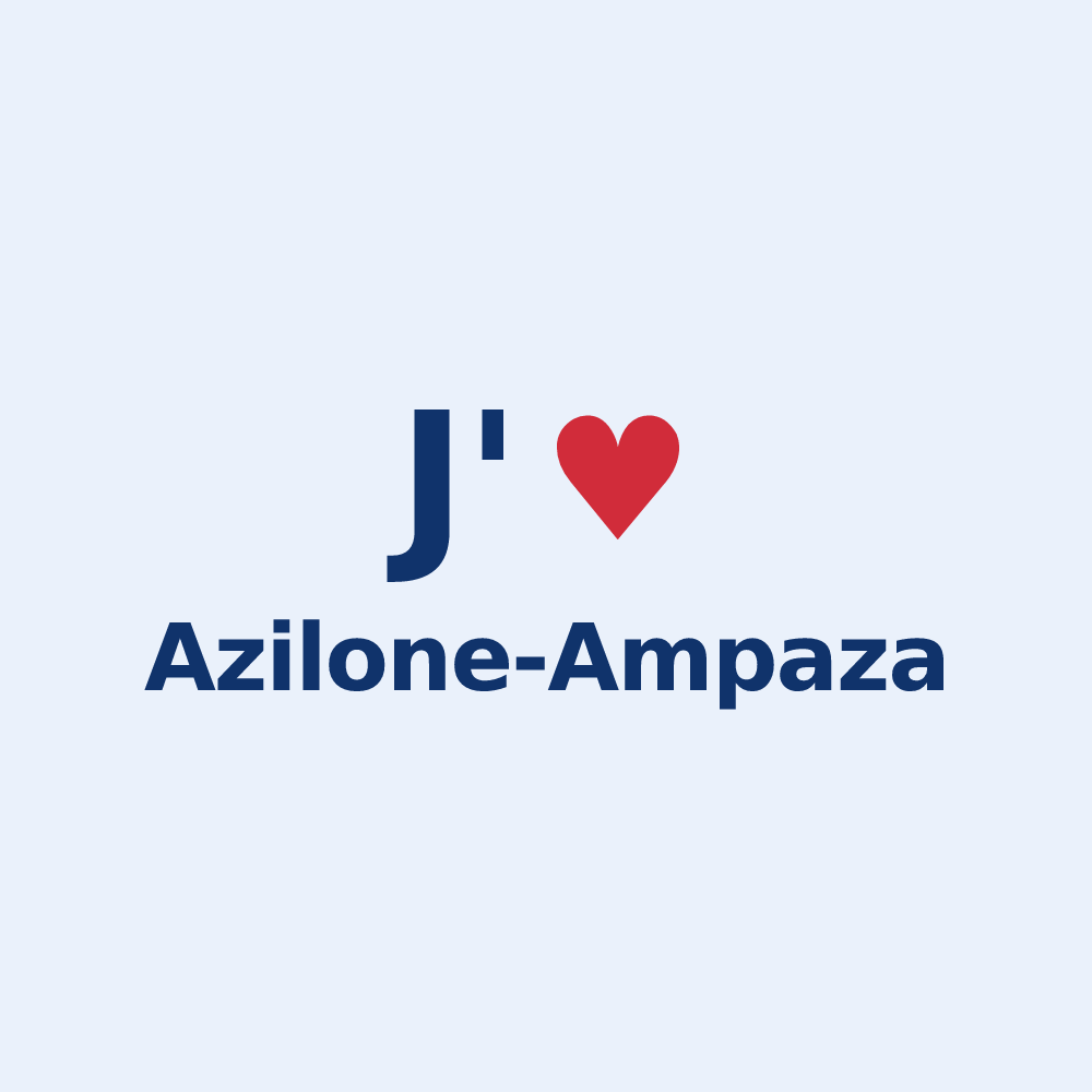 Sticker personnalisé Azilone-Ampaza — design J'aime Azilone-Ampaza
