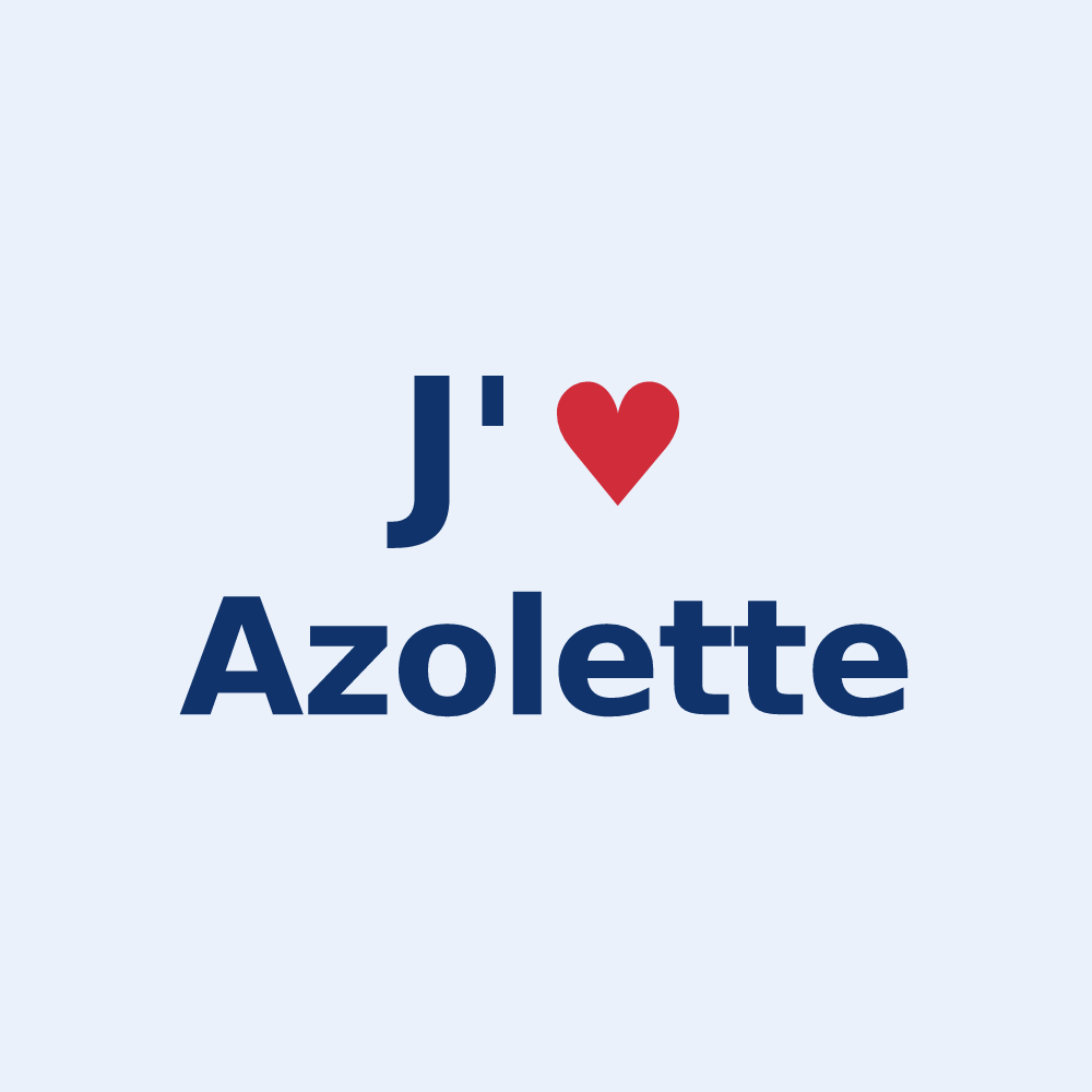 Sticker personnalisé Azolette — design J'aime Azolette