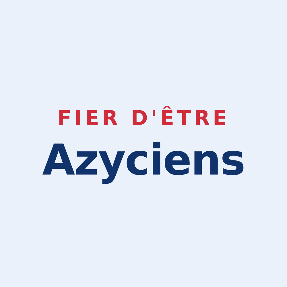Sticker « Fier d'être Azyciens » — design pour Azy-sur-Marne
