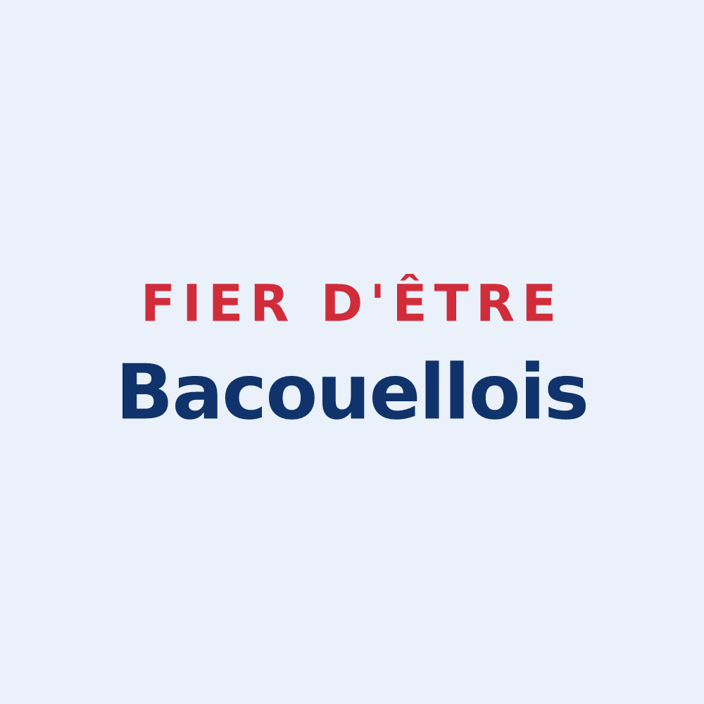 Sticker « Fier d'être Bacouellois » — design pour Bacouel-sur-Selle