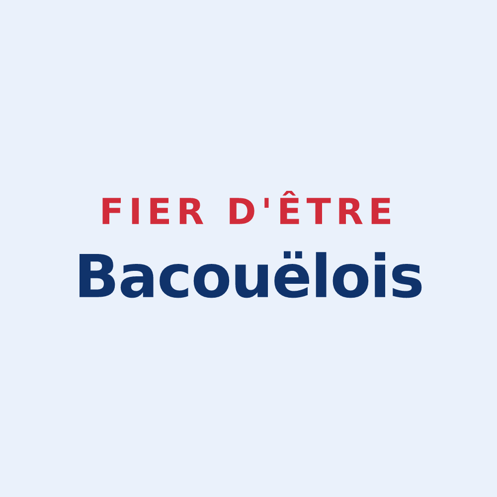 Sticker « Fier d'être Bacouëlois » — design pour Bacouël