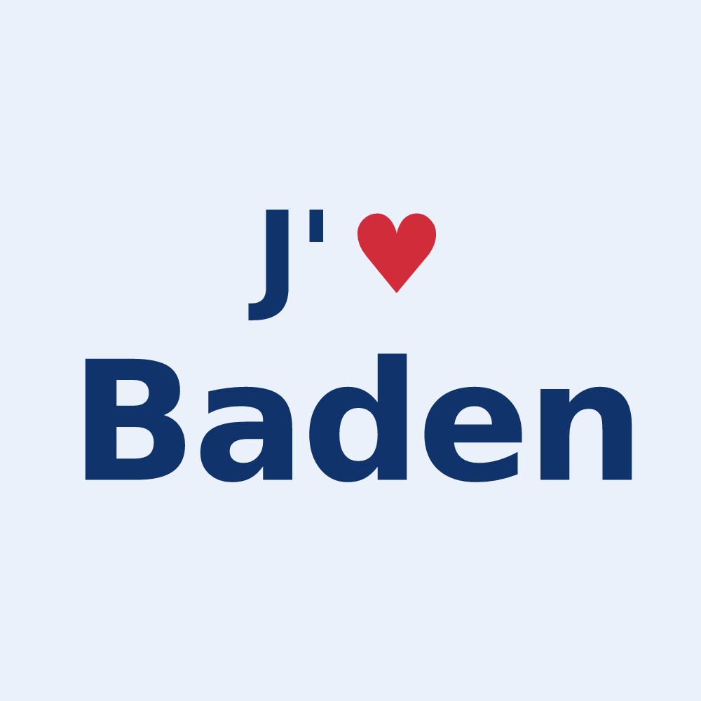 Sticker personnalisé Baden — design J'aime Baden