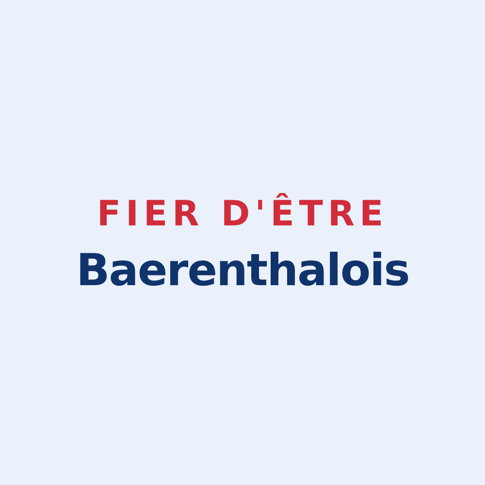 Sticker « Fier d'être Baerenthalois » — design pour Baerenthal