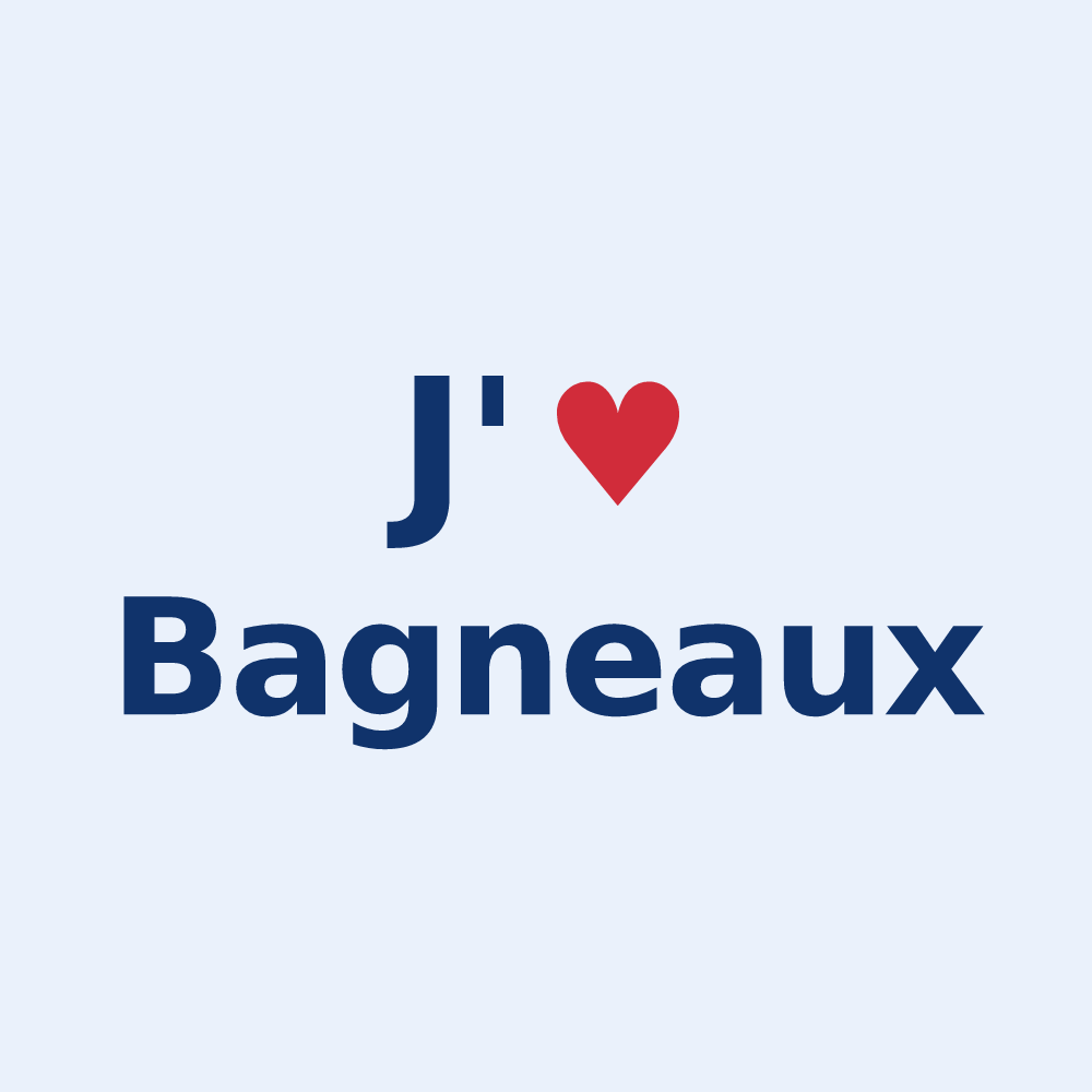 Sticker personnalisé Bagneaux — design J'aime Bagneaux