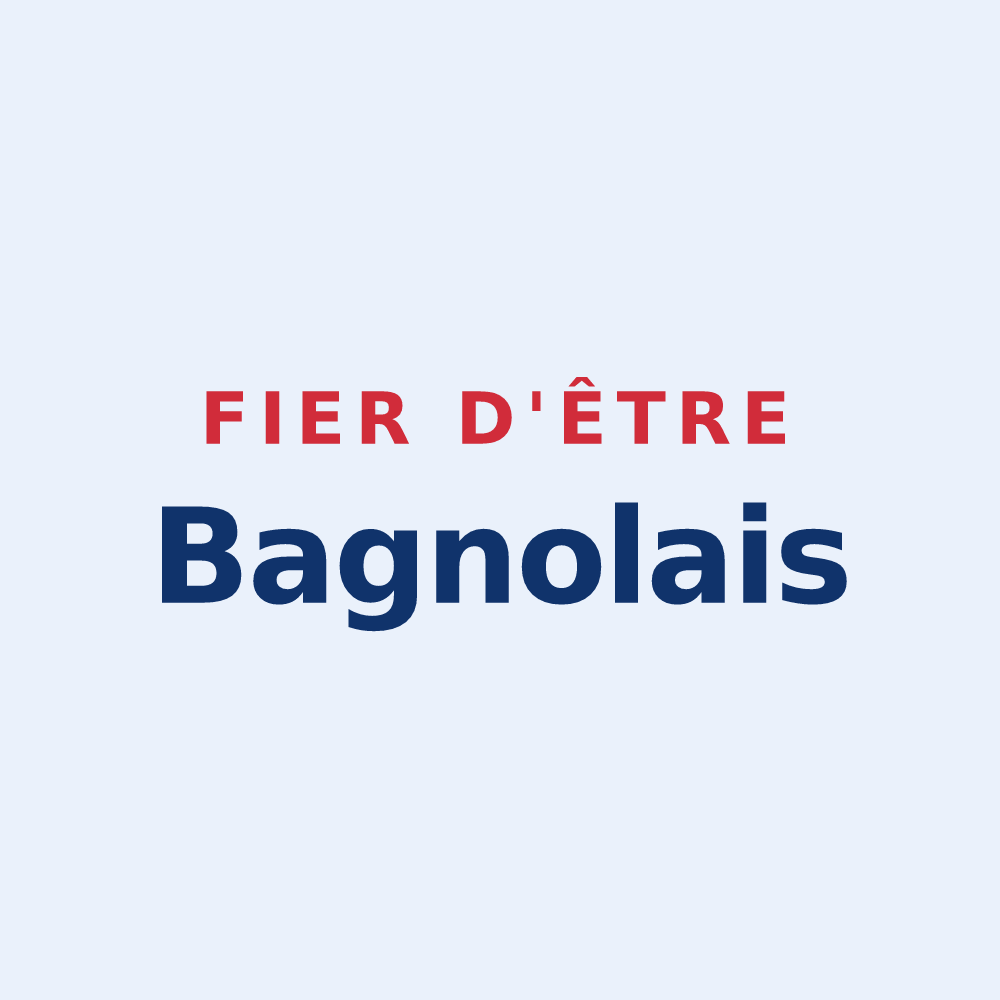 Sticker « Fier d'être Bagnolais » — design pour Bagnols-en-Forêt