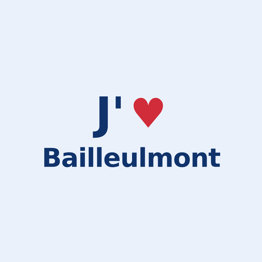 Sticker personnalisé Bailleulmont — design J'aime Bailleulmont