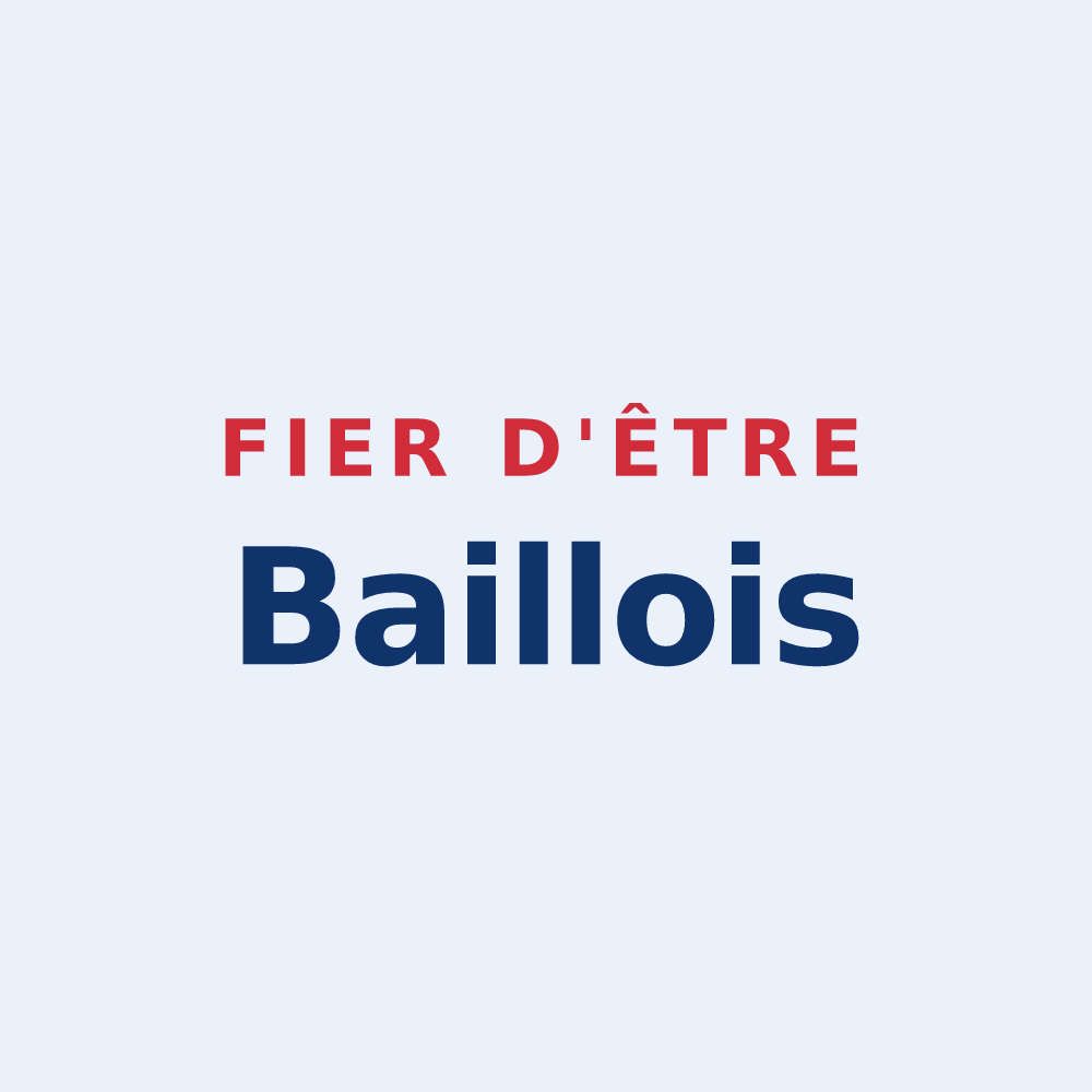 Sticker « Fier d'être Baillois » — design pour Bailly-en-Rivière