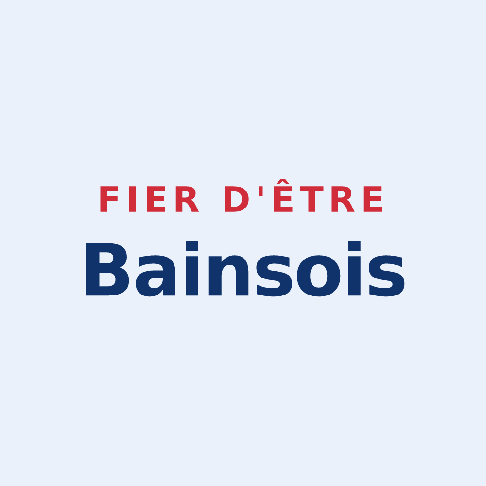 Sticker « Fier d'être Bainsois » — design pour Bains-sur-Oust