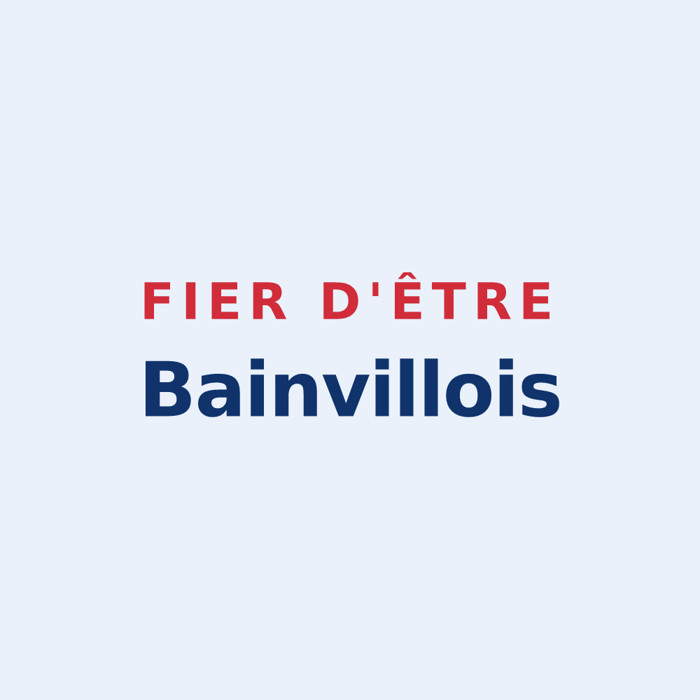 Sticker « Fier d'être Bainvillois » — design pour Bainville-aux-Saules