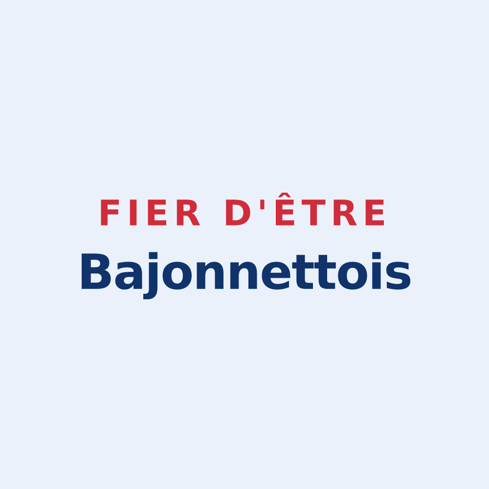 Sticker « Fier d'être Bajonnettois » — design pour Bajonnette