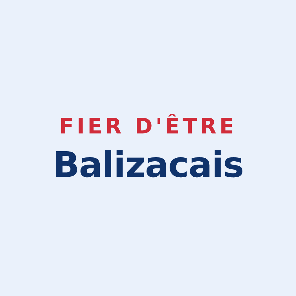 Sticker « Fier d'être Balizacais » — design pour Balizac
