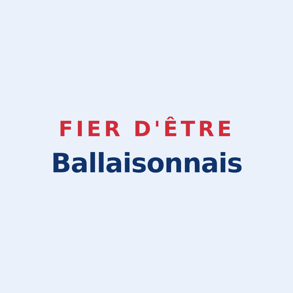 Sticker « Fier d'être Ballaisonnais » — design pour Ballaison