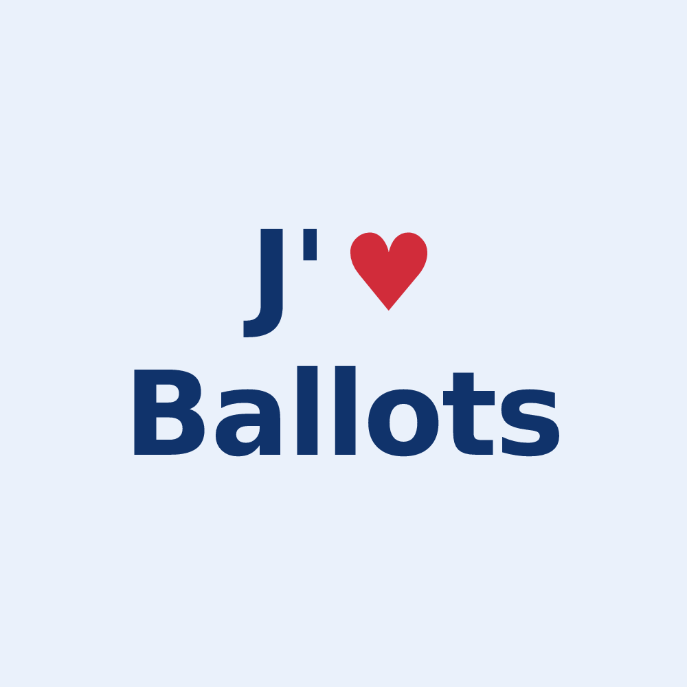 Sticker personnalisé Ballots — design J'aime Ballots