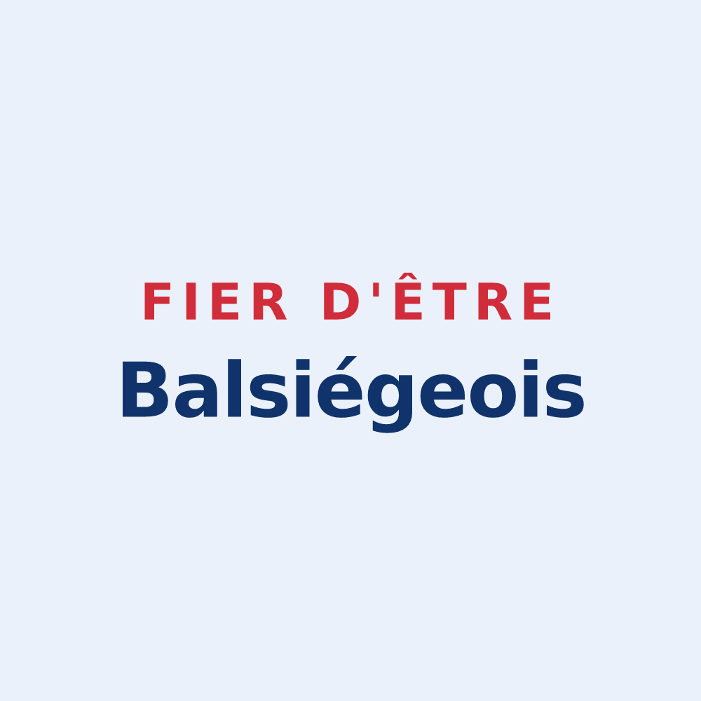 Sticker « Fier d'être Balsiégeois » — design pour Balsièges