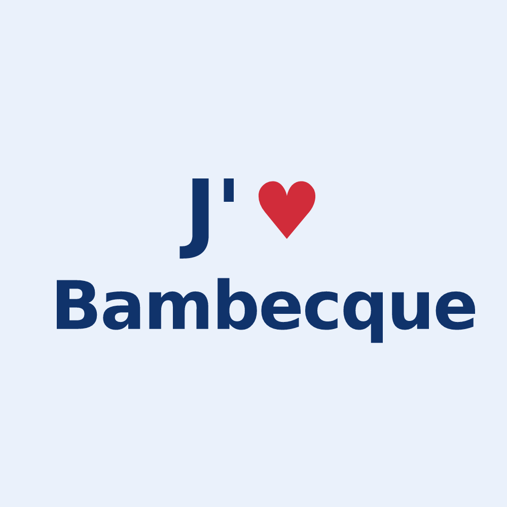 Sticker personnalisé Bambecque — design J'aime Bambecque