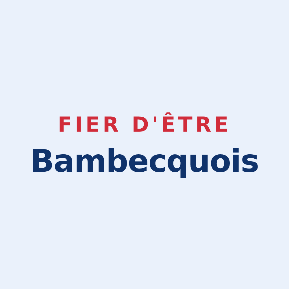 Sticker « Fier d'être Bambecquois » — design pour Bambecque