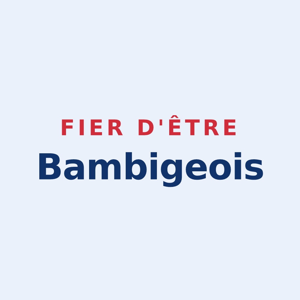 Sticker « Fier d'être Bambigeois » — design pour Bambiderstroff