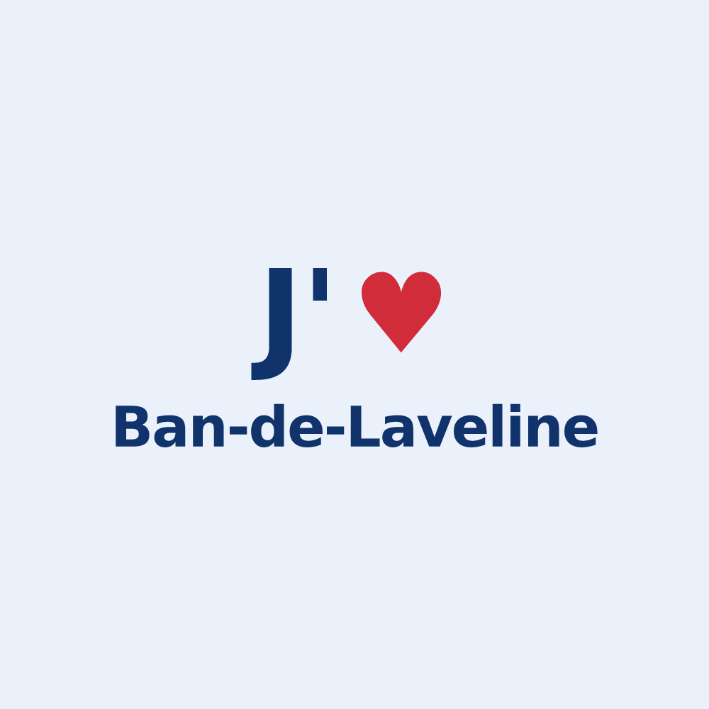 Sticker personnalisé Ban-de-Laveline — design J'aime Ban-de-Laveline
