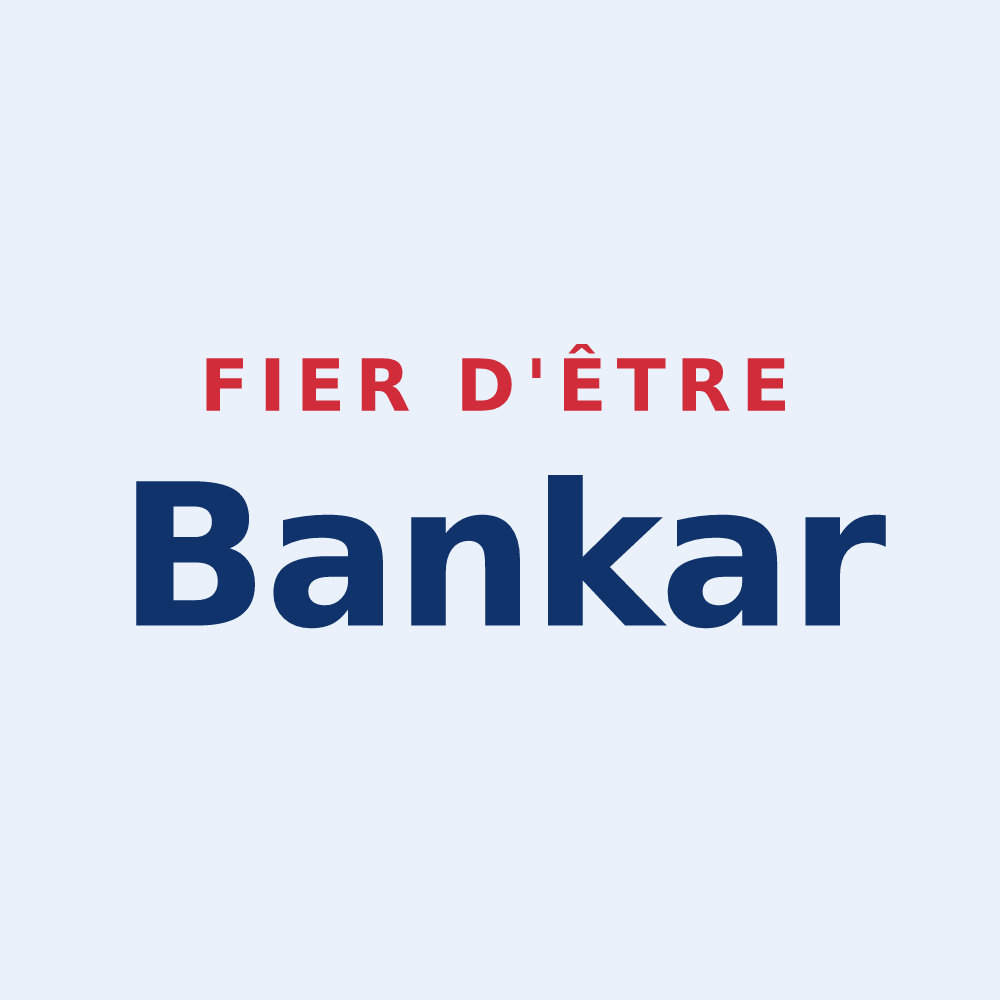 Sticker « Fier d'être Bankar » — design pour Banca